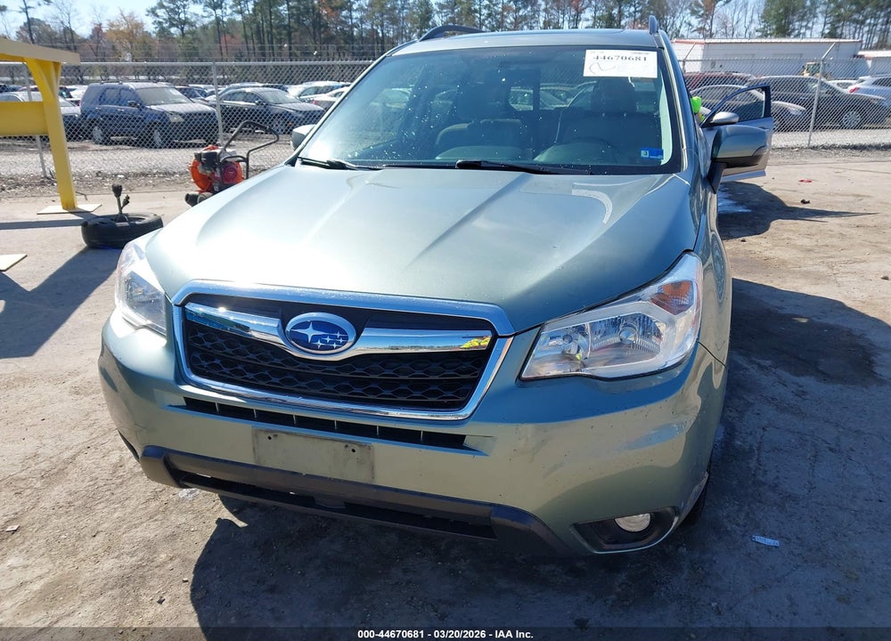 2015 SUBARU FORESTER 2.5I TOURING VIN: JF2SJAUC3FH479560