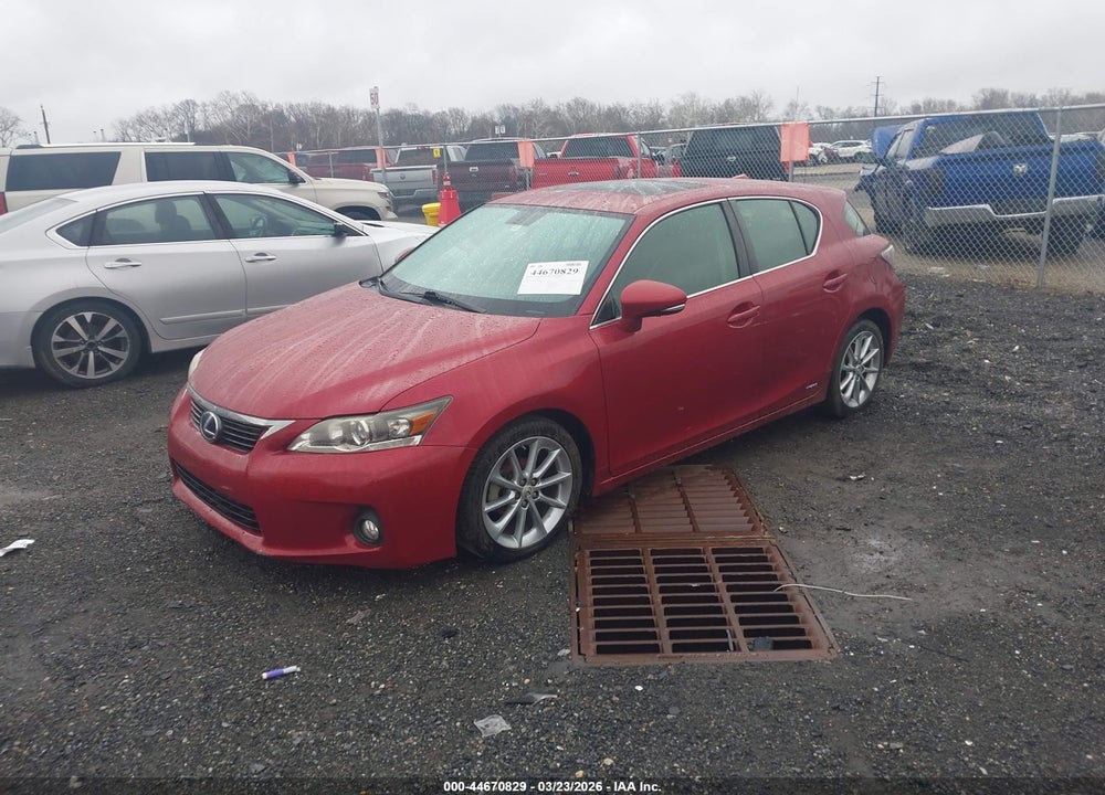 2012 LEXUS CT 200H PREMIUM VIN: JTHKD5BH0C2102225
