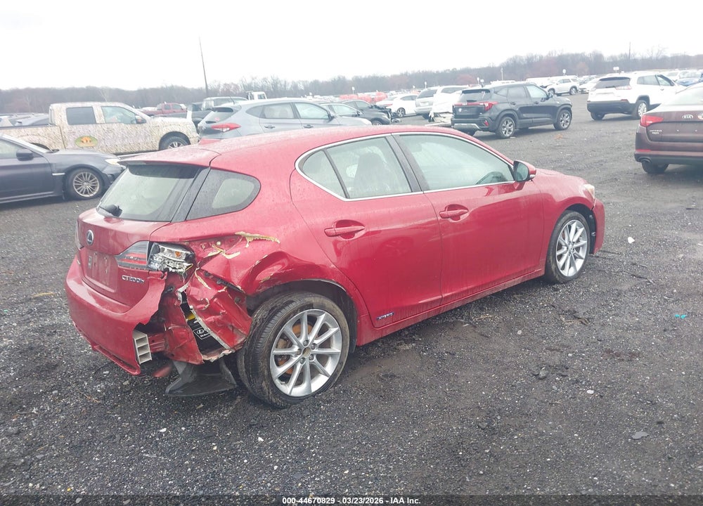 2012 LEXUS CT 200H PREMIUM VIN: JTHKD5BH0C2102225