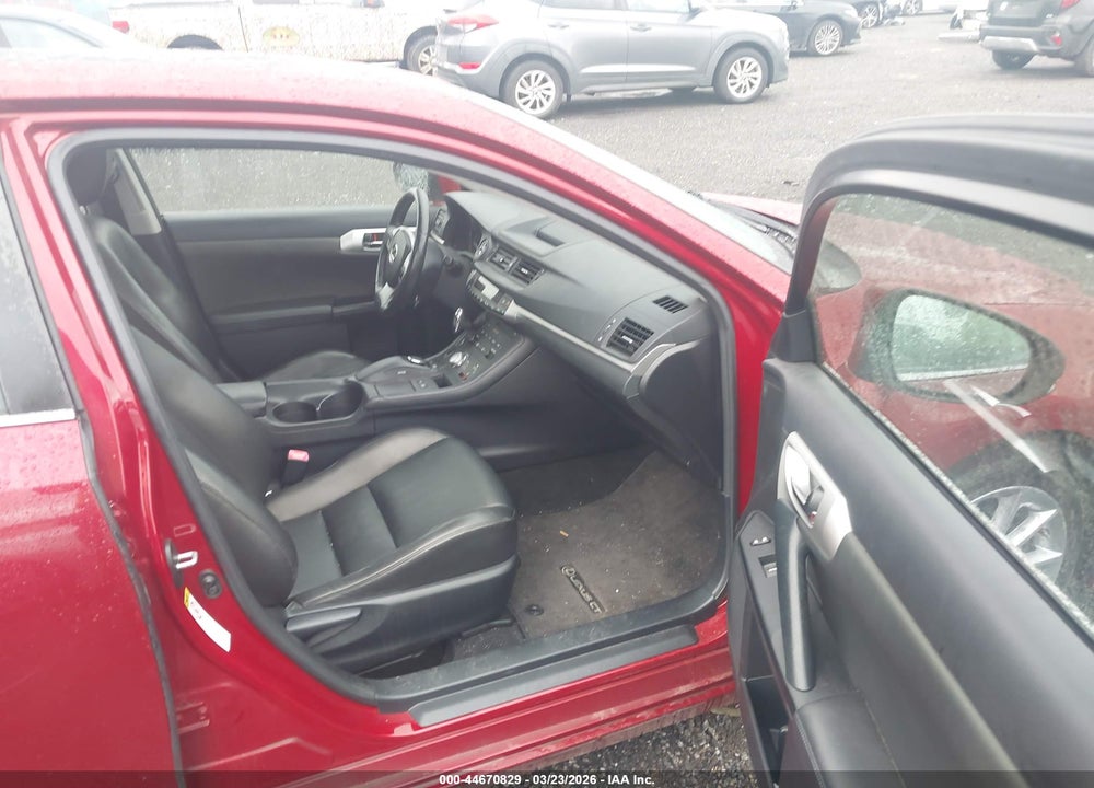 2012 LEXUS CT 200H PREMIUM VIN: JTHKD5BH0C2102225