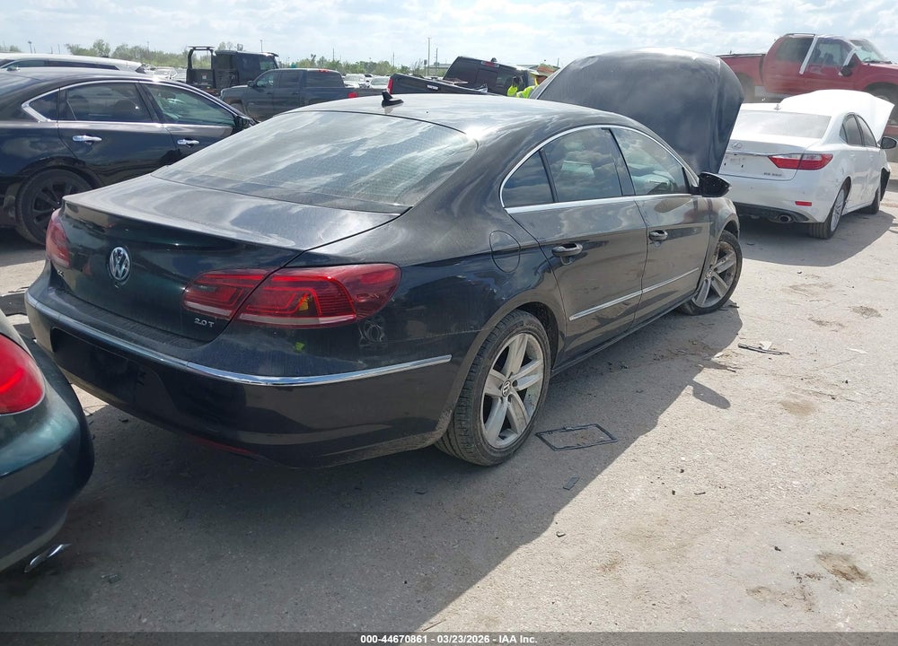 2014 VOLKSWAGEN CC 2.0T SPORT VIN: WVWBN7AN9EE506952