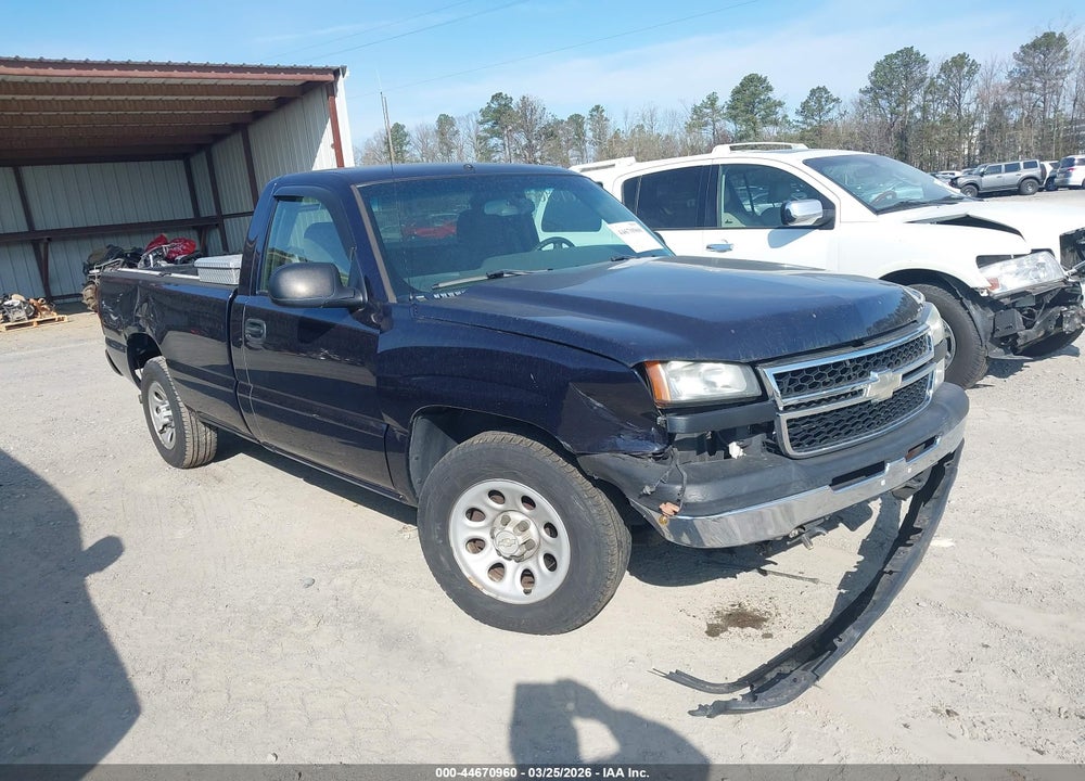 2006 CHEVROLET SILVERADO 1500 WORK TRUCK VIN: 1GCEC14X16Z252483