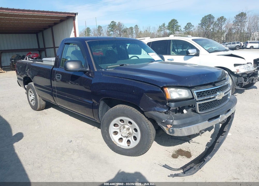 2006 CHEVROLET SILVERADO 1500 WORK TRUCK VIN: 1GCEC14X16Z252483