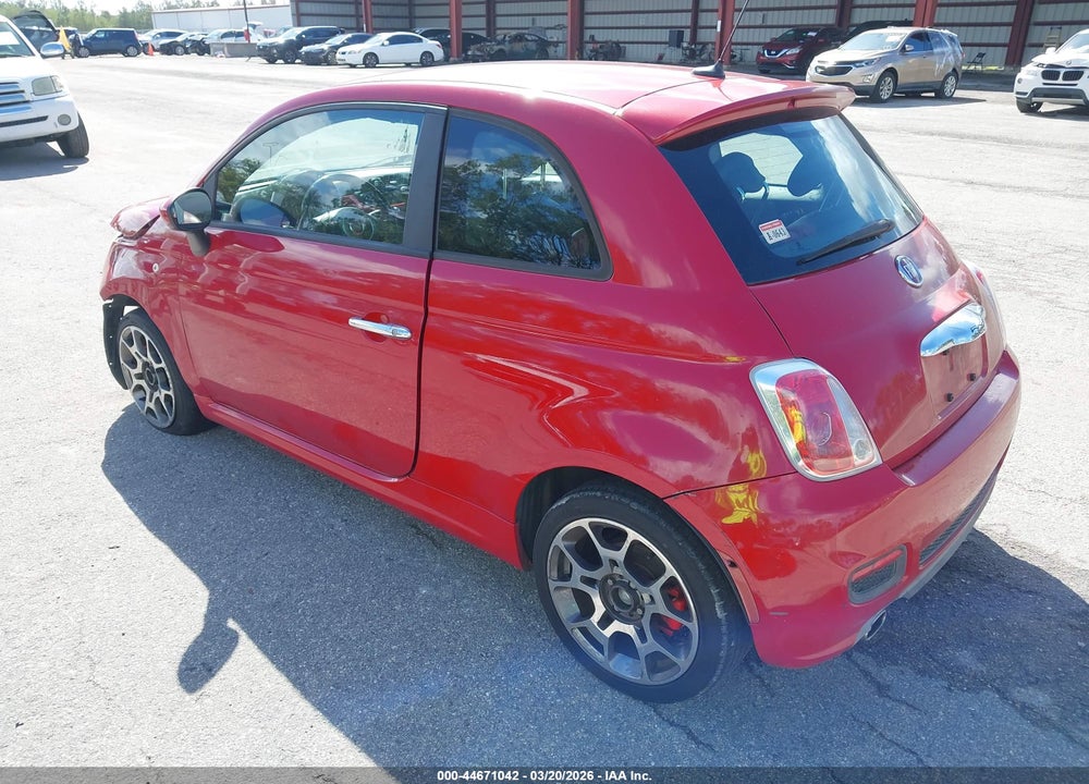 2013 FIAT 500 SPORT VIN: 3C3CFFBRXDT598346