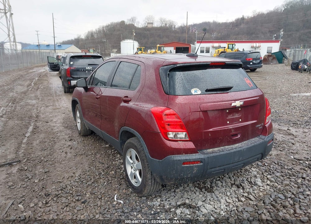 2016 CHEVROLET TRAX 1LS VIN: 3GNCJNSB3GL115881