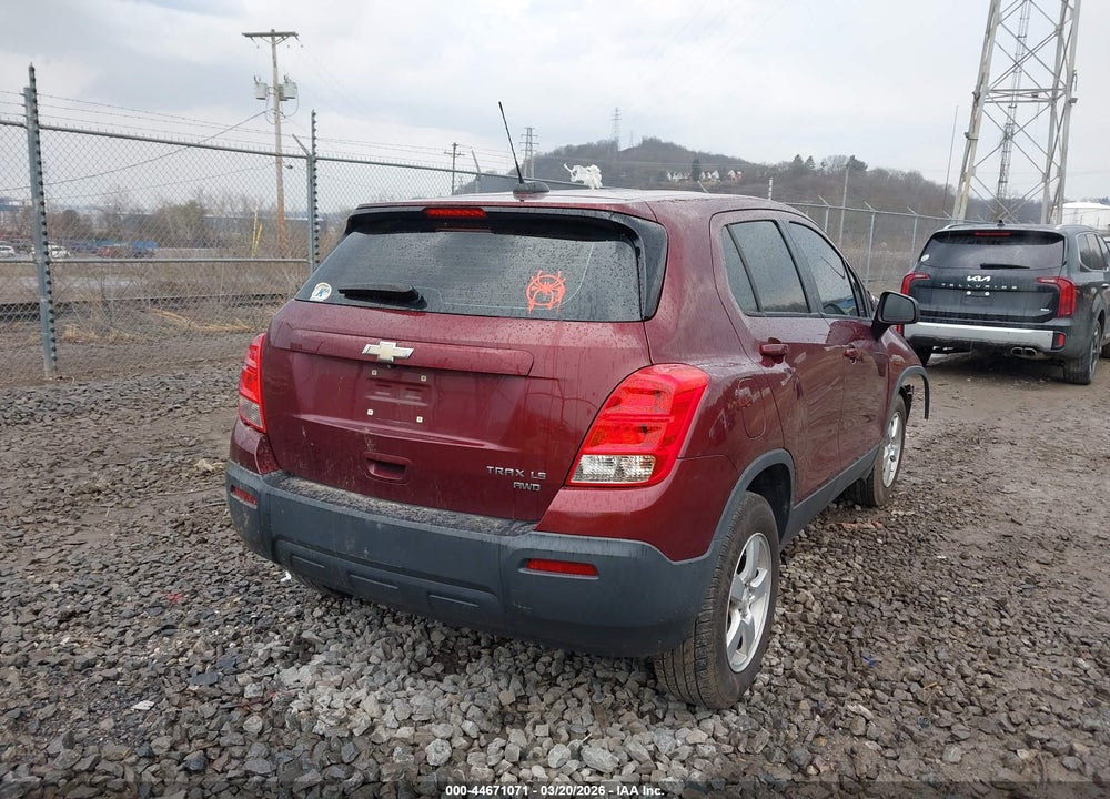 2016 CHEVROLET TRAX 1LS VIN: 3GNCJNSB3GL115881