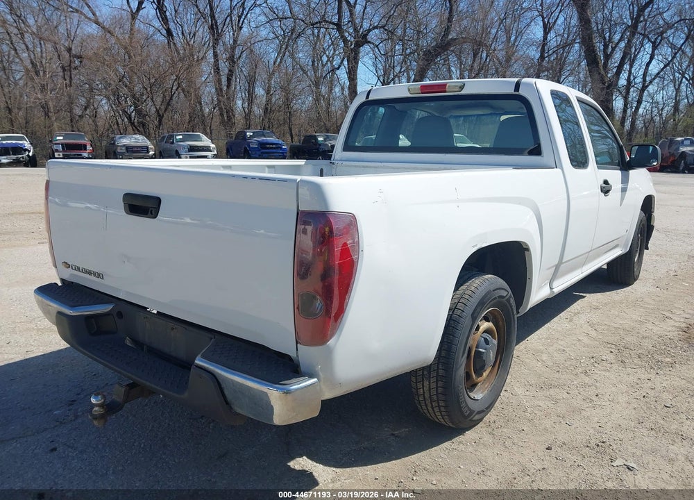 2007 CHEVROLET COLORADO WORK TRUCK VIN: 1GCCS19EX78212587