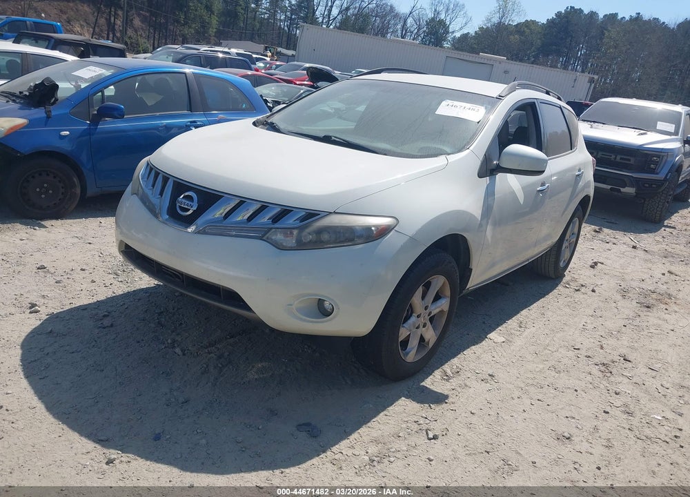 2010 NISSAN MURANO SL VIN: JN8AZ1MU4AW008179