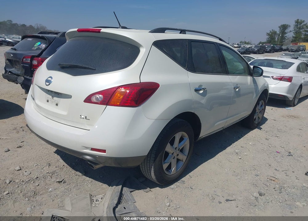 2010 NISSAN MURANO SL VIN: JN8AZ1MU4AW008179