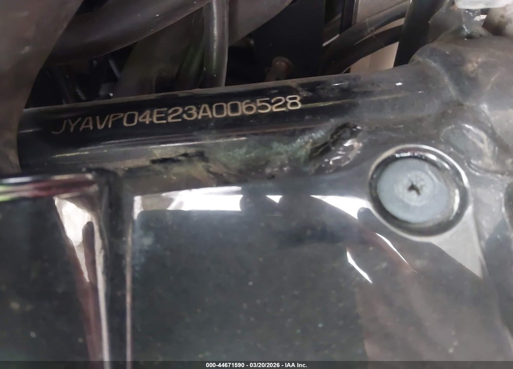 2003 YAMAHA XVZ13 TF VIN: JYAVP04E23A006528
