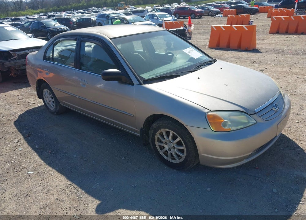 2002 HONDA CIVIC LX VIN: 1HGES165X2L003404