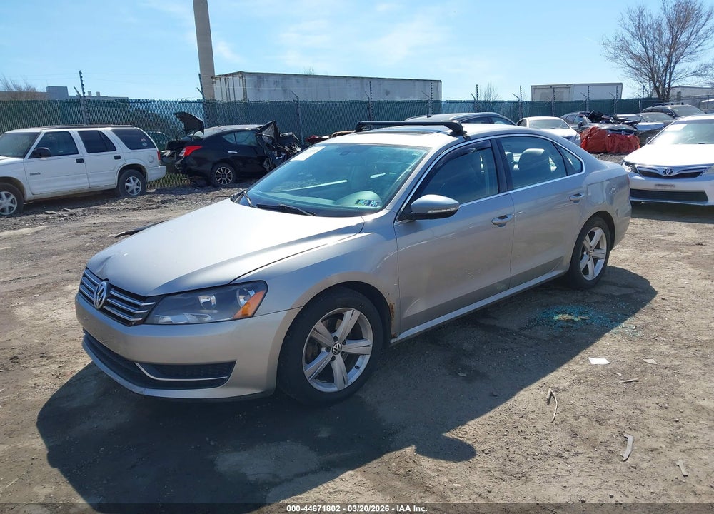 2012 VOLKSWAGEN PASSAT 2.5L SE VIN: 1VWBP7A3XCC084804