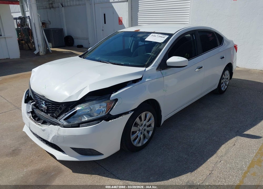 2016 NISSAN SENTRA S VIN: 3N1AB7AP1GY291291