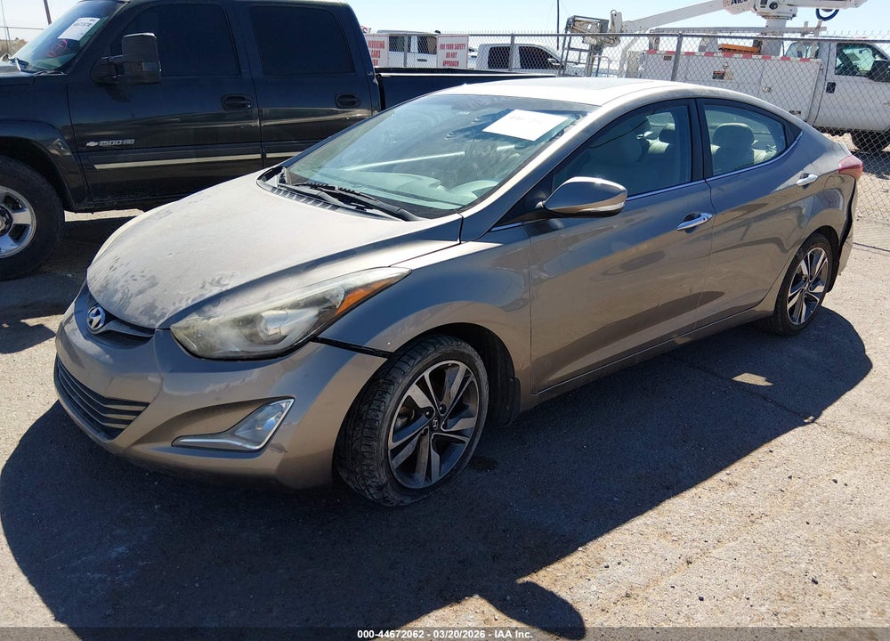 2014 HYUNDAI ELANTRA LIMITED VIN: 5NPDH4AE2EH488857