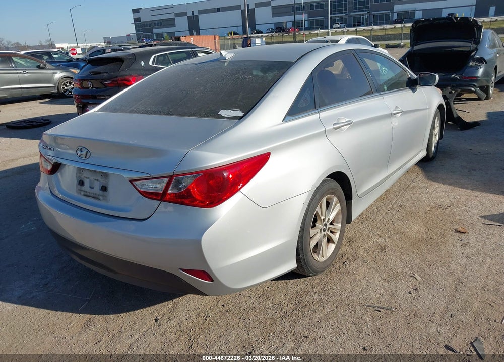 2014 HYUNDAI SONATA GLS VIN: 5NPEB4AC6EH838706