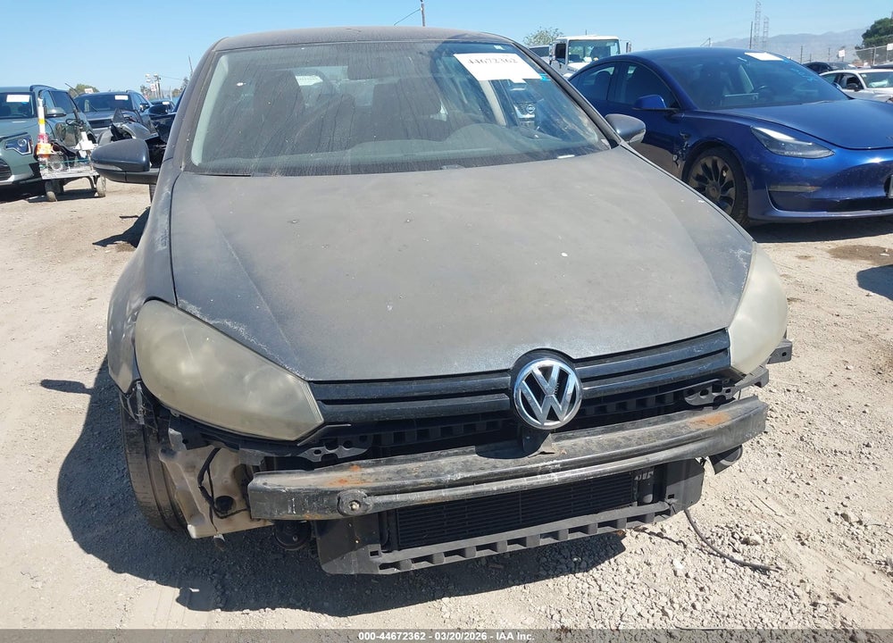 2012 VOLKSWAGEN GOLF 2.5L 4-DOOR VIN: WVWDB7AJ2CW274507