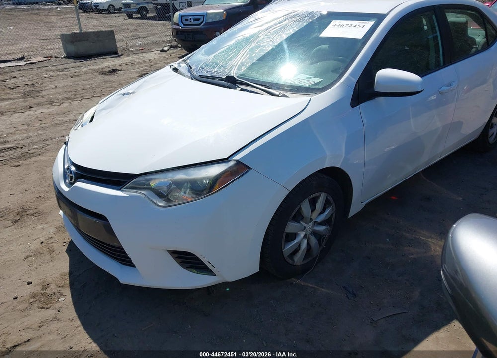 2015 TOYOTA COROLLA LE VIN: 2T1BURHE9FC300264