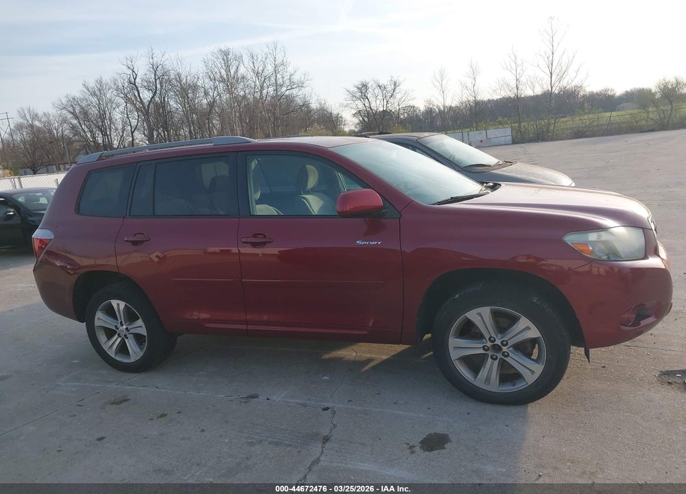 2009 TOYOTA HIGHLANDER SPORT VIN: JTEES43A592125231