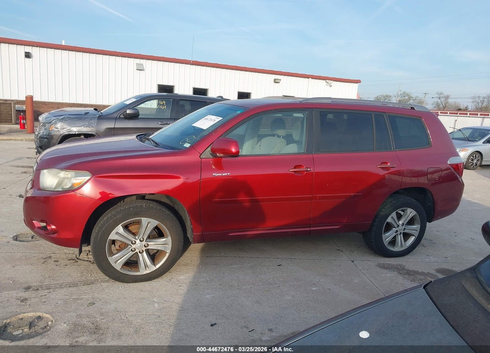 2009 TOYOTA HIGHLANDER SPORT VIN: JTEES43A592125231