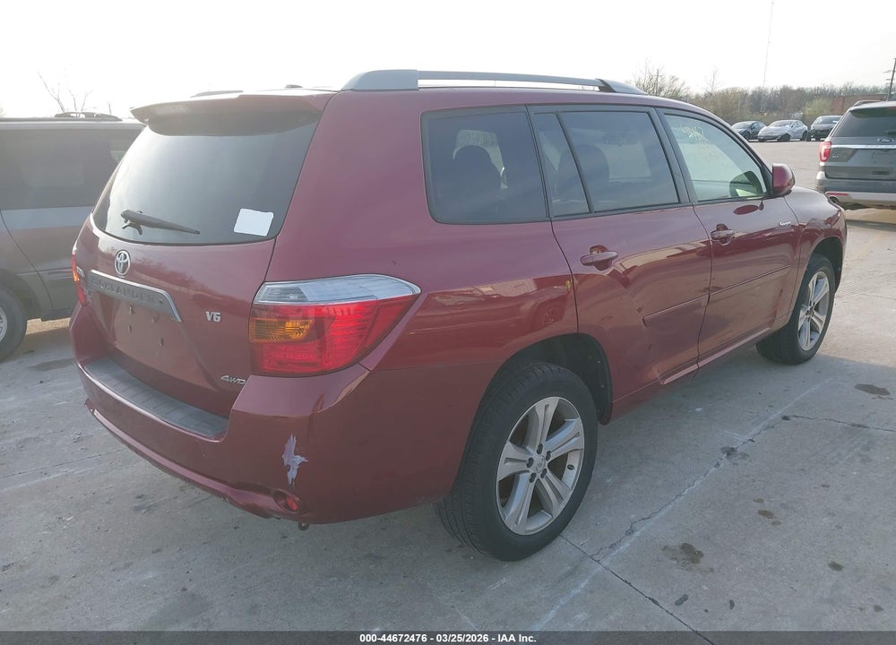 2009 TOYOTA HIGHLANDER SPORT VIN: JTEES43A592125231