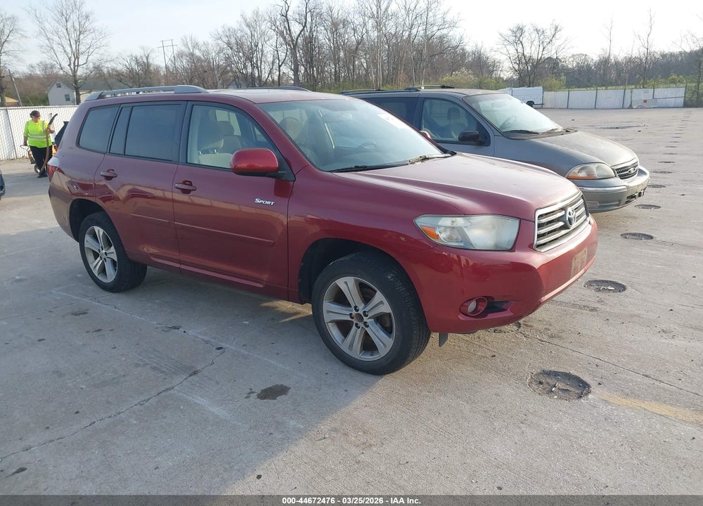 2009 TOYOTA HIGHLANDER SPORT VIN: JTEES43A592125231