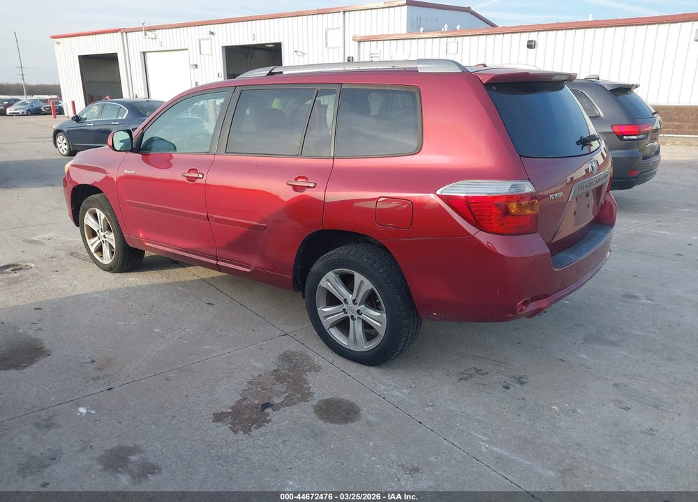 2009 TOYOTA HIGHLANDER SPORT VIN: JTEES43A592125231