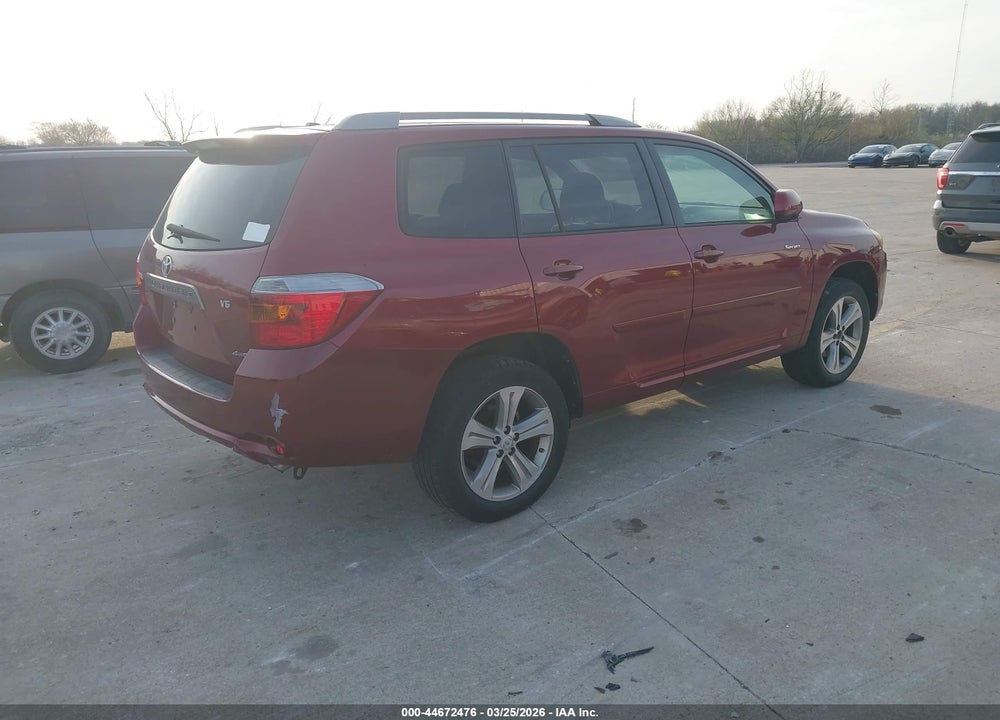 2009 TOYOTA HIGHLANDER SPORT VIN: JTEES43A592125231