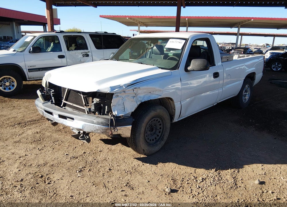 2006 CHEVROLET SILVERADO 1500 WORK TRUCK VIN: 1GCEC14V96E283485