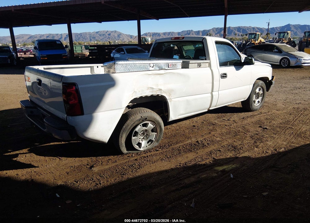 2006 CHEVROLET SILVERADO 1500 WORK TRUCK VIN: 1GCEC14V96E283485