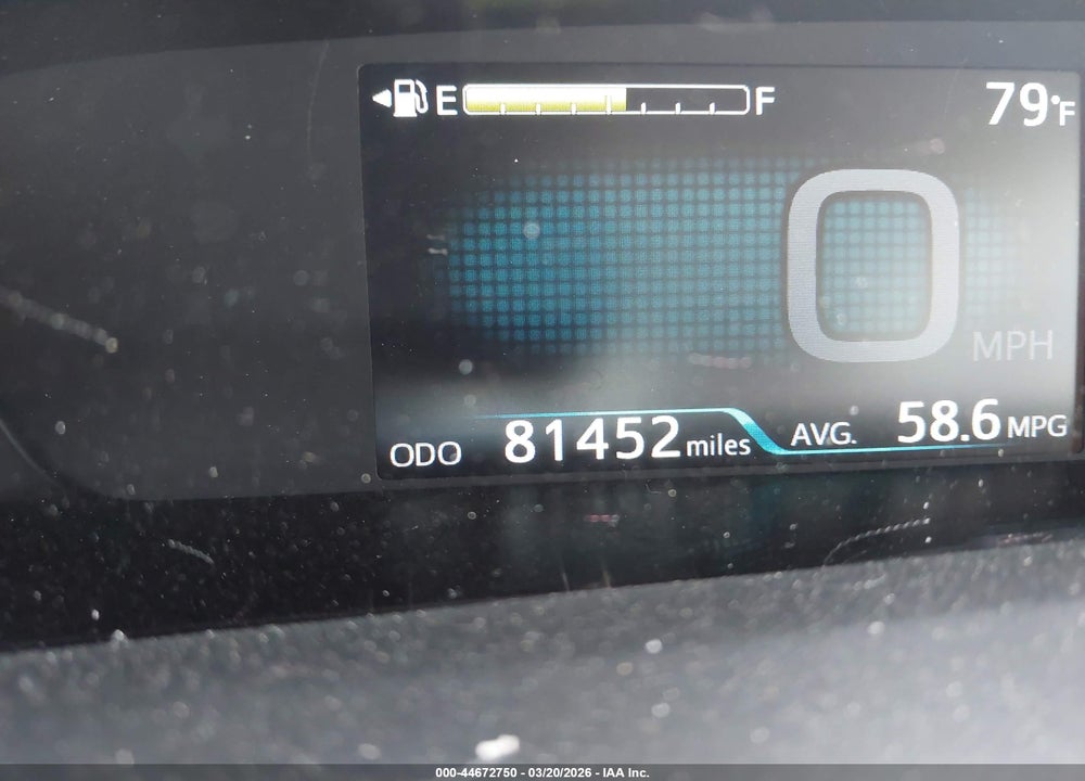 2020 TOYOTA PRIUS LE VIN: JTDKARFU2L3114833