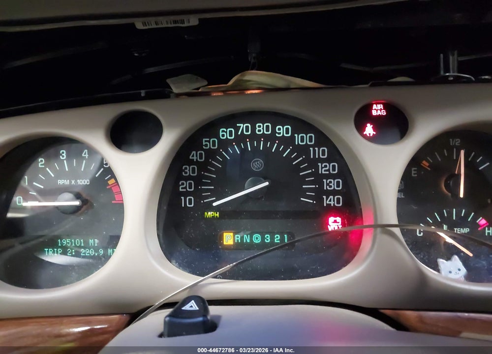 2002 BUICK LESABRE CUSTOM VIN: 1G4HP54K72U119050