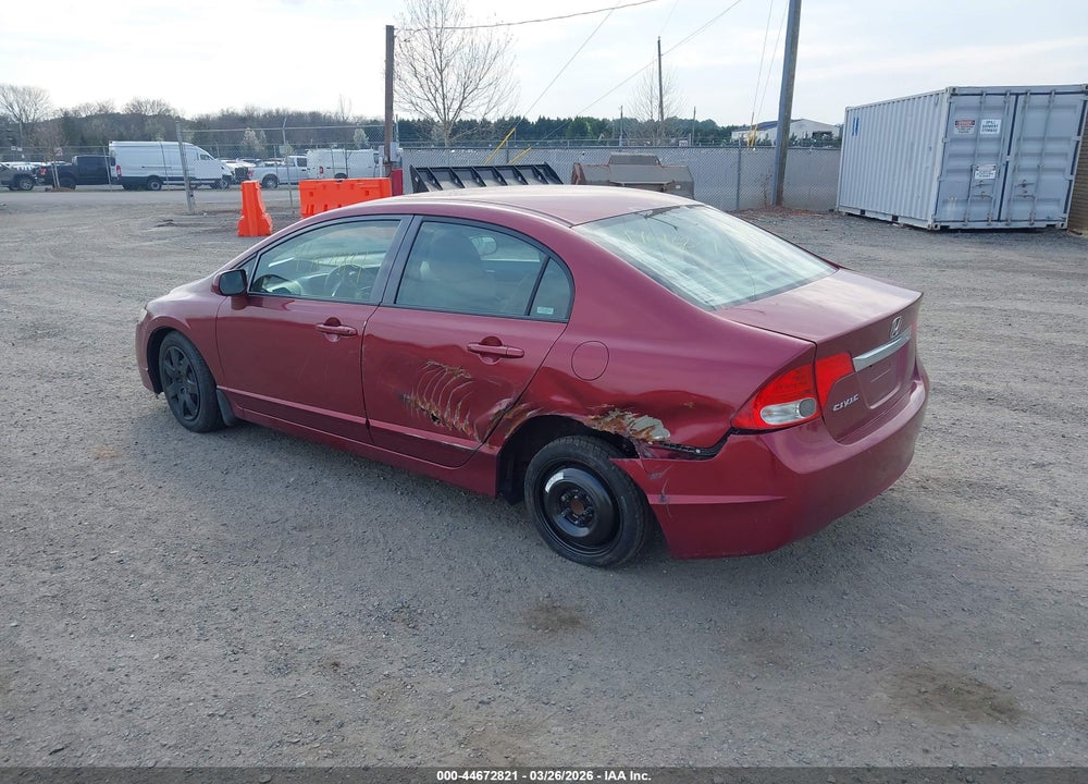 2009 HONDA CIVIC LX VIN: 2HGFA16529H541609