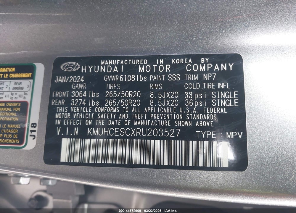 2024 GENESIS GV80 3.5T AWD VIN: KMUHCESCXRU203527