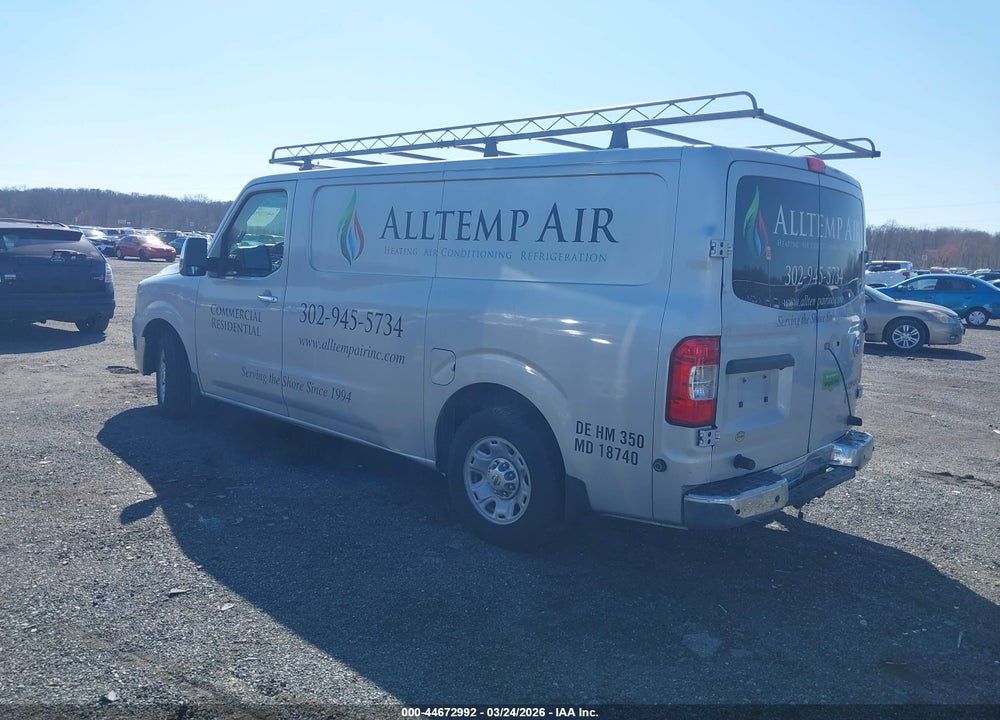 2012 NISSAN NV 2500 NV2500 HD SV V8 VIN: 1N6AF0KY9CN112306