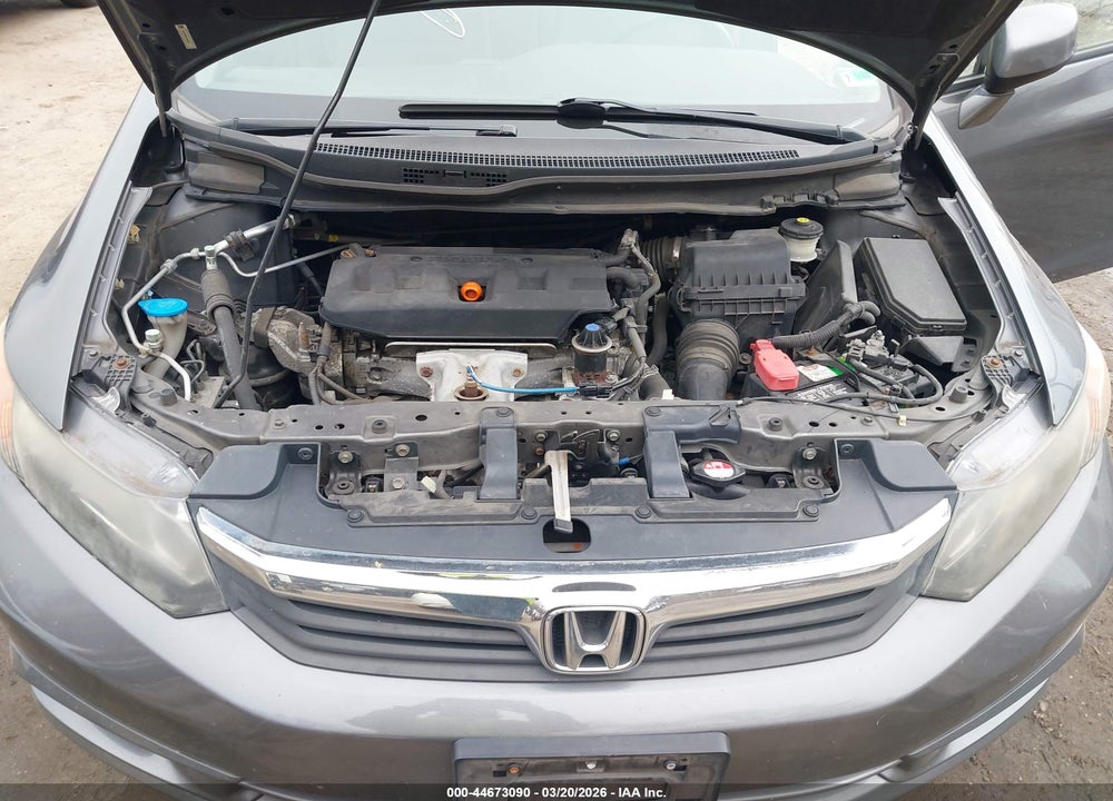2012 HONDA CIVIC EX VIN: 19XFB2F86CE082857