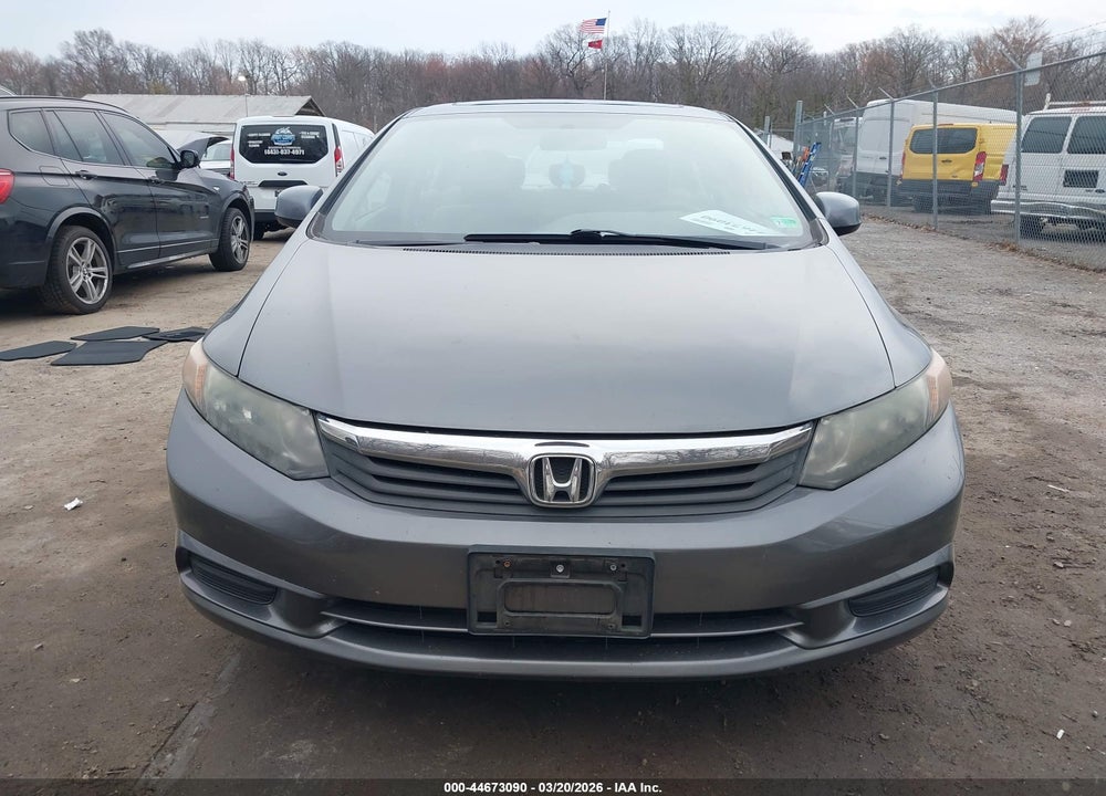 2012 HONDA CIVIC EX VIN: 19XFB2F86CE082857