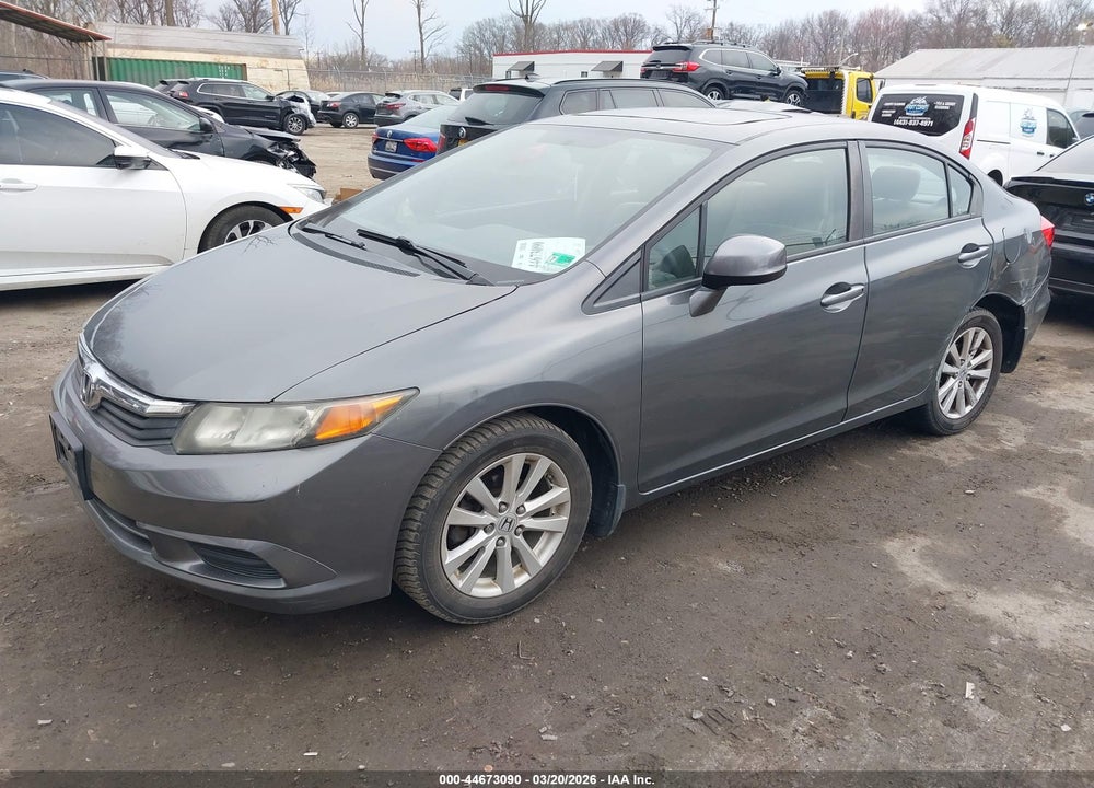 2012 HONDA CIVIC EX VIN: 19XFB2F86CE082857