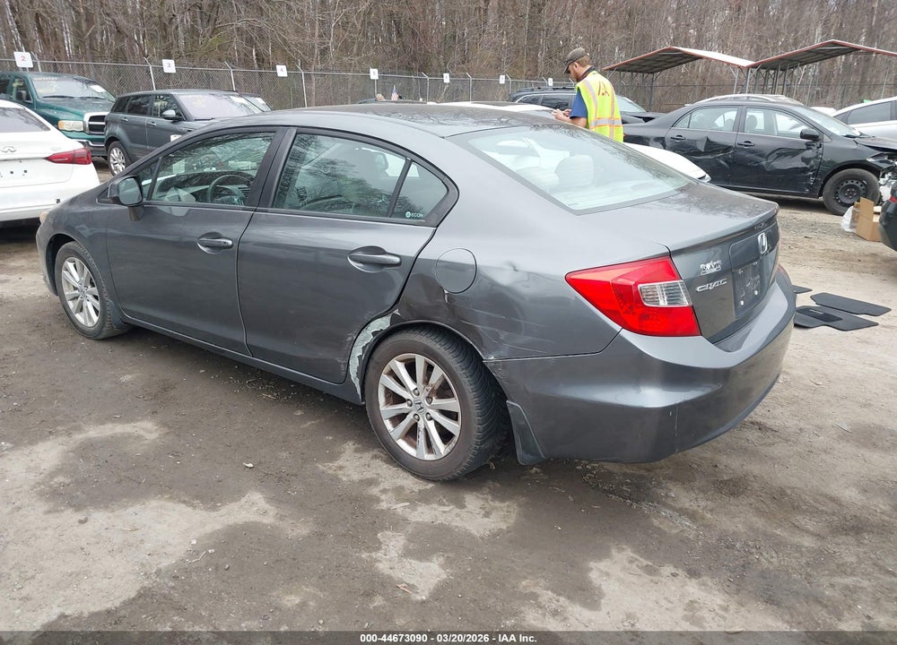 2012 HONDA CIVIC EX VIN: 19XFB2F86CE082857