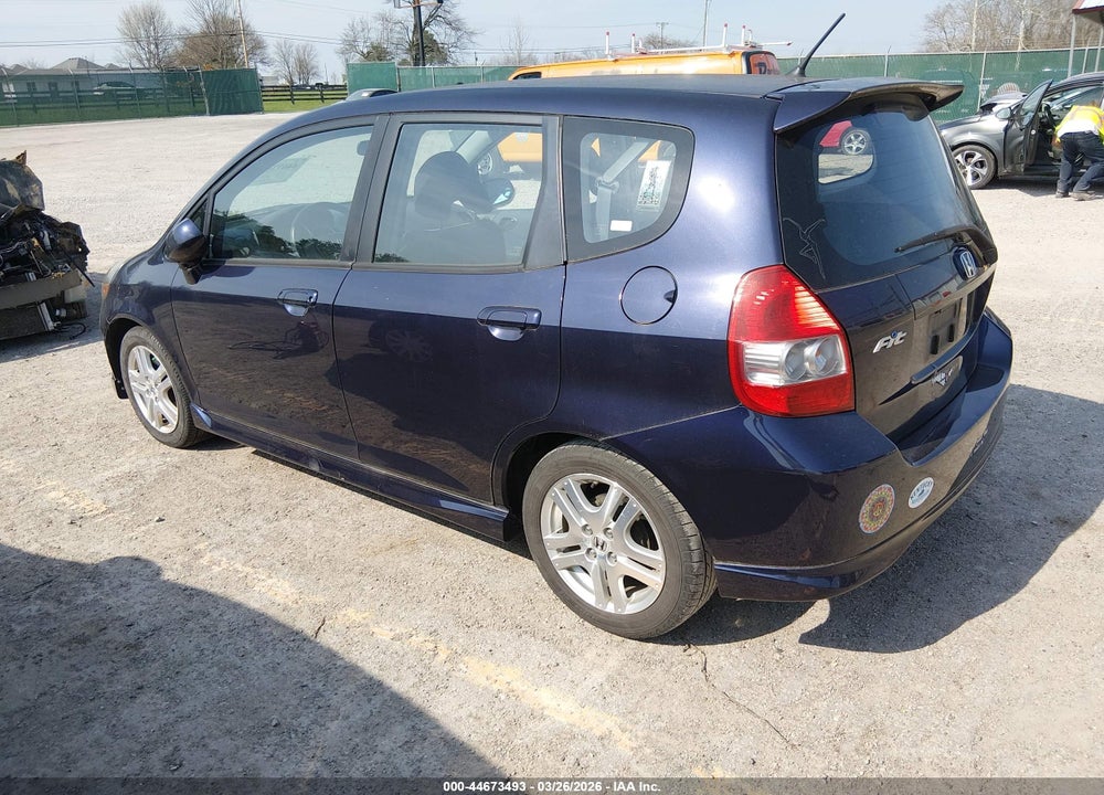 2008 HONDA FIT SPORT VIN: JHMGD38688S050768