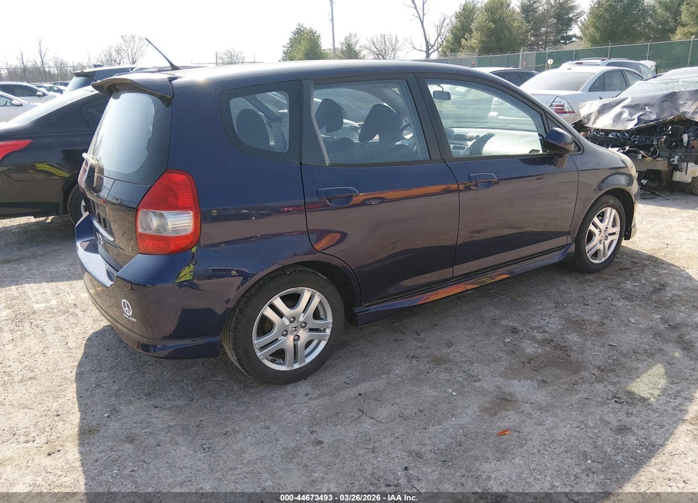 2008 HONDA FIT SPORT VIN: JHMGD38688S050768