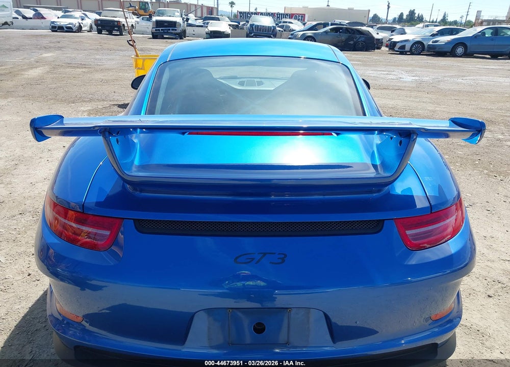 2014 PORSCHE 911 GT3 VIN: WP0AC2A97ES183610