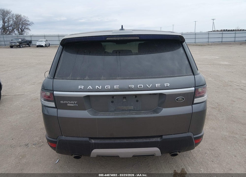 2016 LAND ROVER RANGE ROVER SPORT 3.0L V6 SUPERCHARGED HSE VIN: SALWR2PF3GA593176