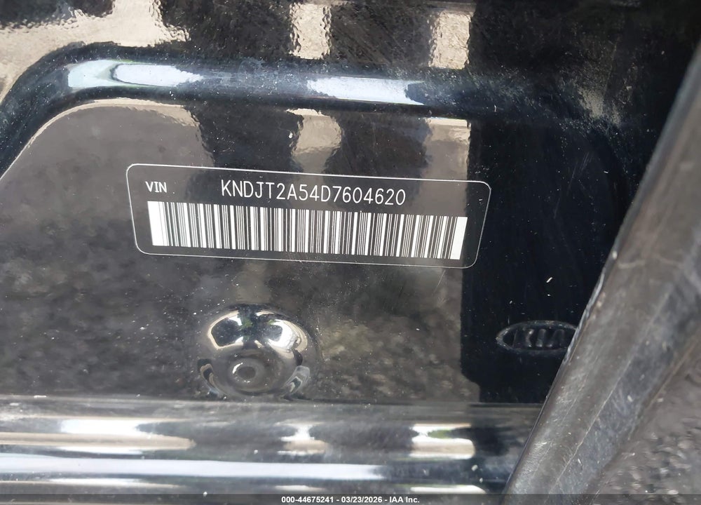 2013 KIA SOUL VIN: KNDJT2A54D7604620