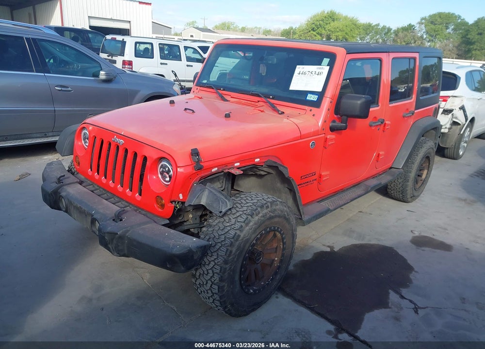 2013 JEEP WRANGLER UNLIMITED SPORT VIN: 1C4BJWDG8DL657780