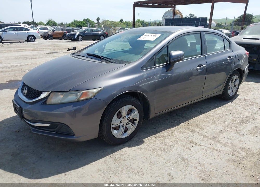 2014 HONDA CIVIC LX VIN: 19XFB2F50EE201978