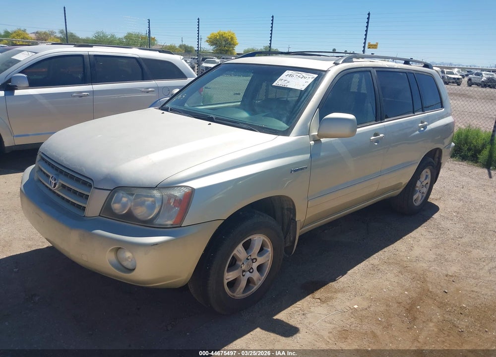 2001 TOYOTA HIGHLANDER V6 VIN: JTEHF21A910040949