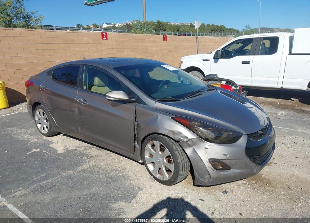 2012 HYUNDAI ELANTRA GLS VIN: 5NPDH4AE5CH146610