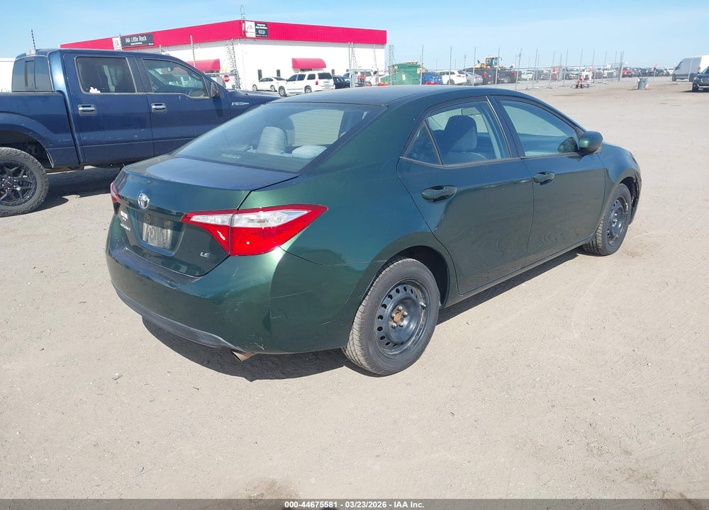 2014 TOYOTA COROLLA LE VIN: 5YFBURHEXEP053710