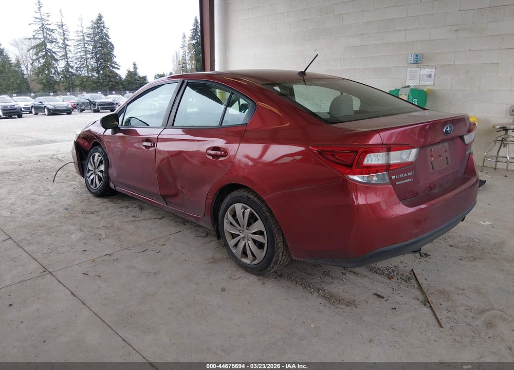 2019 SUBARU IMPREZA 2.0I VIN: 4S3GKAA6XK3627310