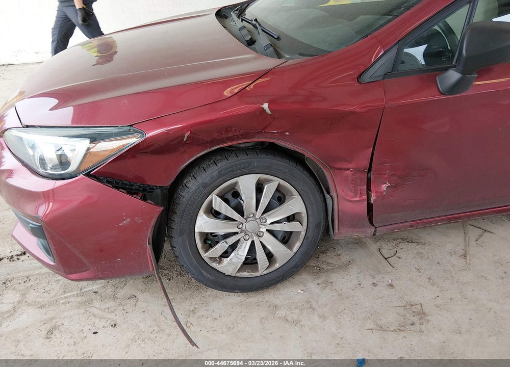 2019 SUBARU IMPREZA 2.0I VIN: 4S3GKAA6XK3627310